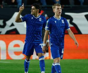 Palma celebra el gol con el que puso a ganar a su equipo desde el minuto 11 de partido.