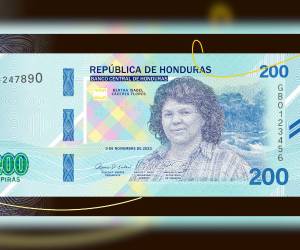 De manera gradual será puesto a circulación el nuevo diseño del billete de 200 lempiras.