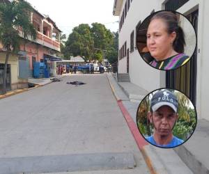 Escena del crimen donde murieron dos personas que pertenecían a una misma familia.