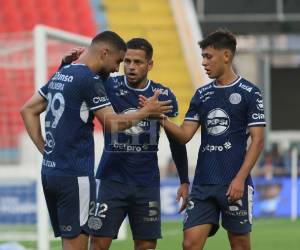 Imágenes del desarrollo del partido.