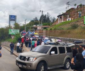 La protesta duró varias horas en el bulevar de las Fuerzas Armadas.