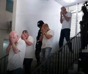 Los cuatro hombres enfrentan un proceso judicial por supuestos vínculos con “Delta Teams”, estructura investigada por trata de personas en Islas de la Bahía