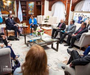 La presidenta Castro sostuvo el encuentro con la misión de la ONU en Casa Presidencial.