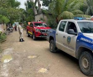 El cadáver fue recuperado por elementos del Cuerpo de Bomberos de Honduras.