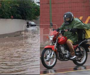 Las fuertes lluvias registradas este Viernes Santo han afectado distintos sectores de la capital hondureña, generando inundaciones en varias calles.