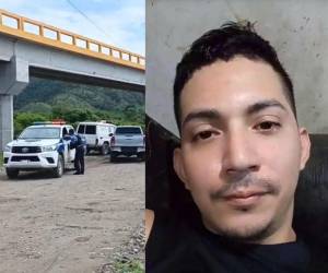 El cuerpo sin vida de Jorge de Jesús Fuentes López fue encontrado en los bajos del puente de Rancho Manacal, conocido como La Plancha, en Cofradía, Cortés.