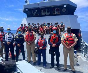 Momento en que los compatriotas eran retornados.