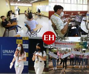 Dos años y dos meses han pasado desde que la Universidad Nacional Autónoma de Honduras (UNAH) decidió suspender las clases presenciales como medida preventiva frente a la pandemia del covid-19, sin embargo, a partir de este miércoles los estudiantes y maestros han comenzado a retornar a los campus, aunque en medio de muchas preguntas.