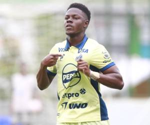Jeffry Miranda anotó su primer gol con la camisa del Motagua.