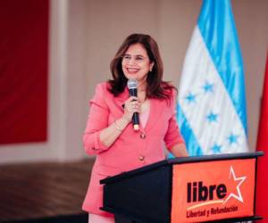 Rixi Moncada brindó fuertes declaraciones la mañana de este sábado 8 de noviembre, durante una gira en Santa Rosa de Copán.