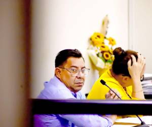 Jesús Humberto Mancía durante el juicio oral y público en los juzgados sampedranos.