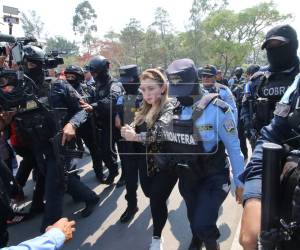 Bajo un fuerte resguardo policial y vía helicóptero, inicialmente y luego por tierra, fue trasladada a Tegucigalpa la hija de Arnulfo Valle, principal cabecilla y fundador del cártel de los Valle Valle.