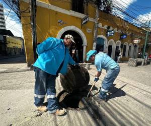 Las cuadrillas de la gerencia de Agua y Saneamiento explicaron que se mantienen en la fase las inspecciones técnicas en el centro de la capital.