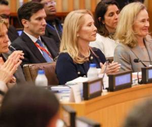 La primera dama de Honduras, Lissette del Cid de Asfura, participó en la reunión.