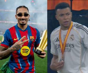 El éxtasis del Barcelona tras conquistar un nuevo título contrasta con la inexplicable actitud de Mbappé, quien pidió a sus compañeros retirarse del protocolo de premiación.