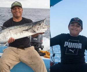 Miguel Escobar y su hijo Adrián Escobar sobrevivieron a un naufragio.