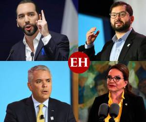 En la imagen se observa a dos asistentes al evento: El presidente colombiano, Iván Duque y el presidente chileno, Gabriel Boric. De igual forma, dos ausentes: los centroamericanos, Nayib Bukele y Xiomara Castro.