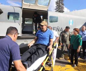 El mayor de infantería y paracaidista, Ever David Maldonado, fue trasladado de Tegucigalpa a San Pedro Sula y posteriormente se trasladó en un vuelo comercial a los Estados Unidos.