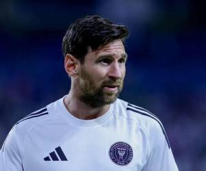 Lionel Messi previo a un partido con el Inter Miami.