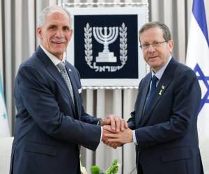 Nasry Asfura abordó diversos temas con el presidente de Israel, Isaac Herzog.