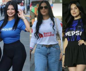El estadio Nacional José de la Paz Herrera estuvo lleno de muchas chicas lindas en la final de la Supercopa de Honduras entre el Olimpia y Motagua