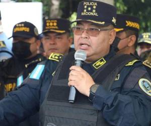 El director de la Policía Nacional de Honduras, general Juan Manuel Aguilar Godoy.