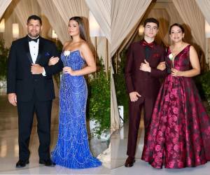 Flores blancas, vegetación exuberante y padres con la mirada fija en lo alto de la escalinata. Así arrancó el desfile de padres e hijos en la Prom Night de la International School of Tegucigalpa.
