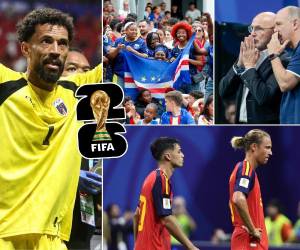 Te presentamos las imágenes que no se vieron en TV del España vs Cabo Verde en el Mundial 2026. Frustración de España, alegría de los africanos y excandidato presidencial hondureño en el estadio de Atlanta.