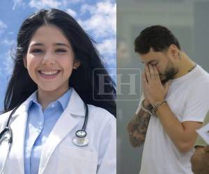 Dennis Galván ingresó al juzgado de San Pedro Sula para continuar con el procedimiento judicial que enfrenta. Así fue el momento en que inclinó su rostro y empezó a llorar.