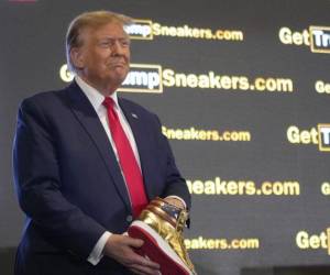 El ex presidente de los Estados Unidos, Donald Trump, decidió lanzar su propia línea de zapatillas deportivas, demostrando que nunca se rinde y dando a entender que él no se deja vencer por las adversidades financieras, como la multa de 355 millones de dólares que le aplicaron a su empresa.