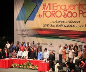 En el gobierno detallaron que a mitad de junio se conocerá qué personalidades del Foro de Sao Paulo vendrán a Honduras.