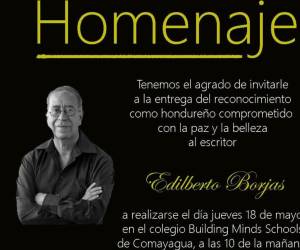 Fundación Chifurnia reunirá a diez narradores centroamericanos en Comayagua para rendirle homenaje a Edilberto Borjas.