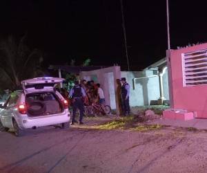 El taxista quedó al frente de una vivienda en la colonia Villa Neem I, en La Ceiba.