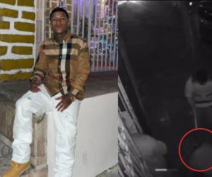 Un video captó el momento exacto en el que Bryan Joshiney Ramírez fue asesinado a balazos en la entrada de un bar ubicado en el bulevar Morazán, en Tegucigalpa. Aquí el cuadro a cuadro de la grabación de la noche del sábado 7 de febrero: