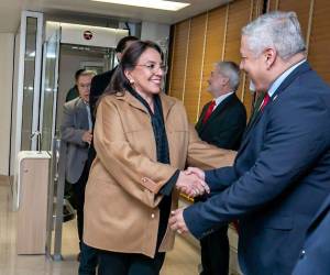 La presidenta fue recibida por una delegación del gobierno de Francia y se le vio acompañada por el canciller Enrique Reina.