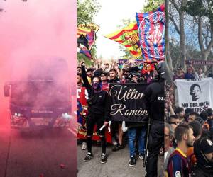 La afición del Barcelona se ha tomado muy en serio los cuartos de final de la Champions League conta PSG. Los hinchas quieren a su equipo en la final y han mostrado su apoyo llenando las calles aledañas a Montjuic