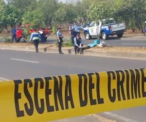 El cuerpo del joven quedó tendido en medio de los dos carriles.