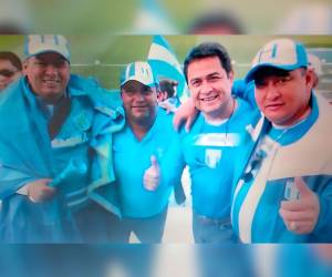 Esta fue la imagen publicada en el juicio de Juan Orlando Hernández.