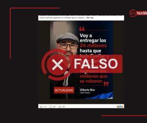 Captura de pantalla a una publicación de Facebook, hecha el 7 de agosto de 2026, adaptada a esta cartela.
