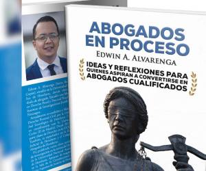 “El estudio y la reflexión jurídica es continua”, señala el autor, Edwin Alvarenga.