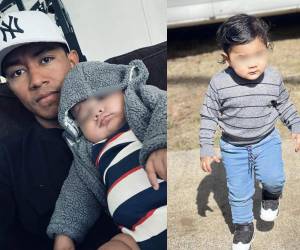 En la foto figura el pequeño Jared, junto a su padre Orlin Dariel Rodríguez; ambos murieron en Alabama, Estados Unidos.