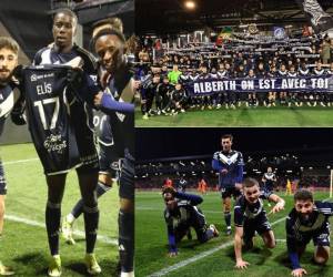 Las camisetas del Girondins de Burdeos aparecieron con el nombre de Alberth Elis, hubo una pancarta especial y el momentazo al momento de la celebración a lo “Black Panther”. Aquí te compartimos las postales