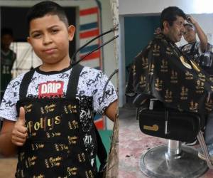 El menor sueña con convertirse en un barbero profesional y sacar a su familia adelante.