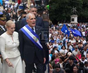 Cientos de simpatizantes nacionalistas abarrotaron las principales avenidas del centro de Tegucigalpa. Luego de su discurso oficial, Asfura salió a saludarlos personalmente.
