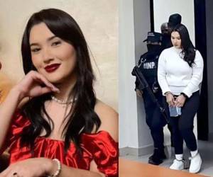 Con un buen semblante, su cabello peinado hacia un lado, un suéter blanco y jeans negros, así fue vista Katherine Yulibeth Romero en la sala cuarta del Juzgado de Letras de lo Penal de San Pedro Sula.