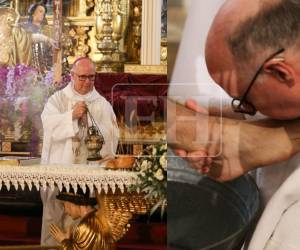 La Basílica de Suyapa fue escenario este Jueves Santo de la tradicional misa del lavado de pies, una de las celebraciones más significativas de la Iglesia católica durante la Semana Santa.