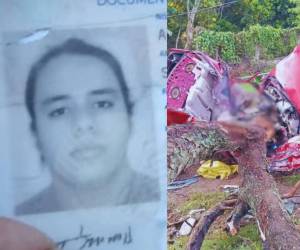 El carro de Álvaro fue a impactar contra un árbol, lo que provocó que se partiera en dos. Después de varias horas de labores, el cuerpo de bomberos lograró sacar su cuerpo en Santa Cruz de Yojoa.