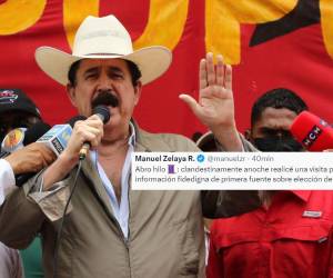 Manuel Zelaya Rosales, esposo de la presidenta Xiomara Castro.