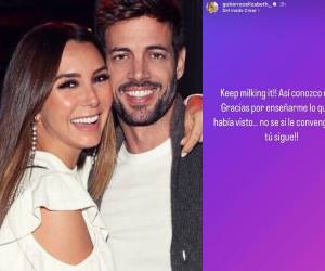 El actor cubano William Levy y Elizabeth Gutiérrez están en medio de la polémica por un comentario que hizo la presentadora, por medio de sus historias. “Sigue ordeñándolo. Así conozco más. Gracias por enseñarme lo que no había visto”, luego de un supuesto vídeo del intérprete acompañado de una mujer. A continuación, los detalles.