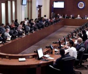 Imagen de referencia de una reunión de los miembros de la OEA.